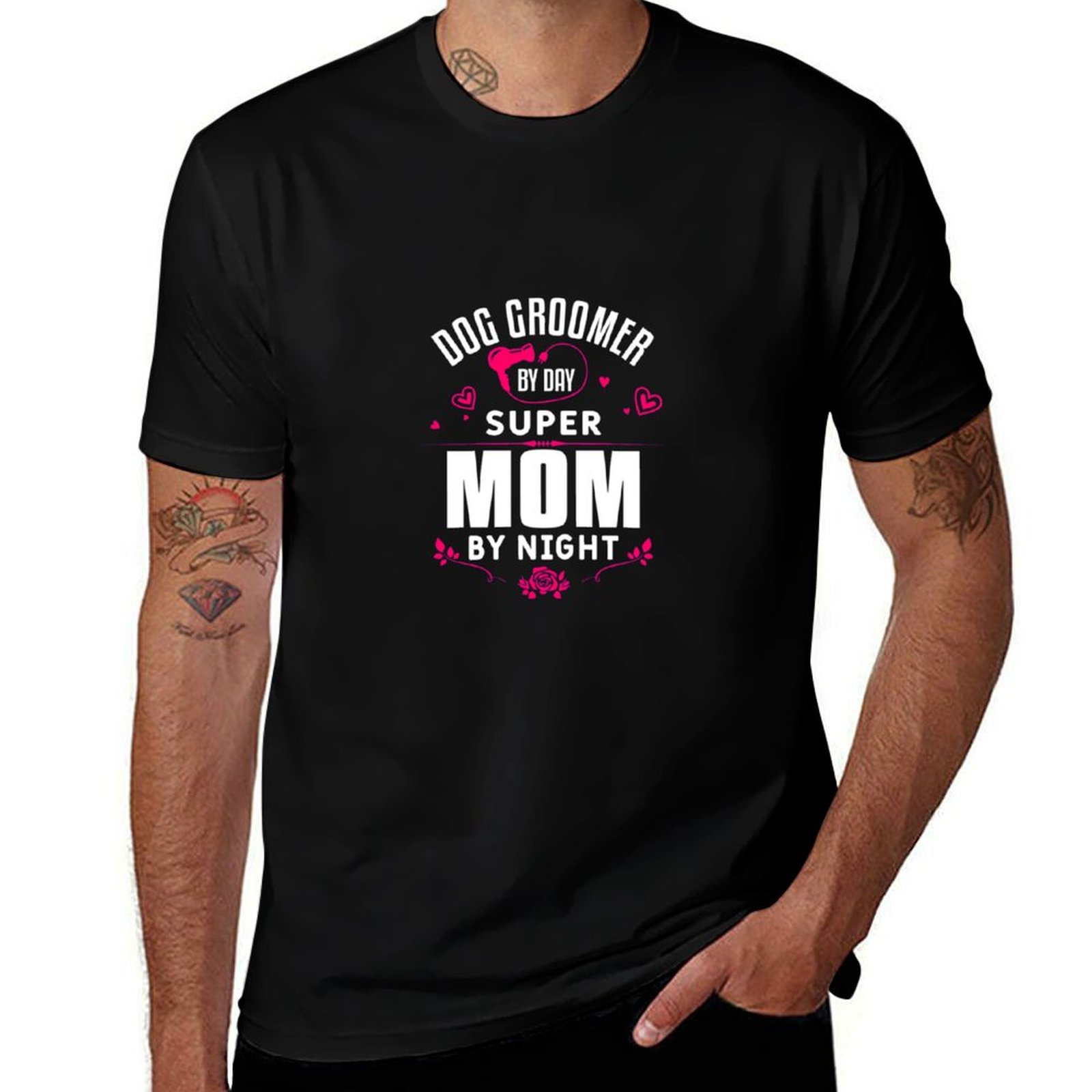 Men'S Grooming Quotes - 犬のグルーミング師の母親のための面白い犬のグルーミング名言プリント プルオーバーフーディー Tシャツ フェスティバル パーティー Tシャツ