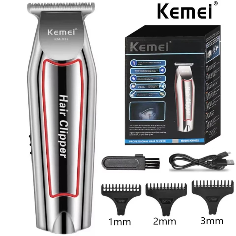Men'S Grooming Set Gift - Kemei KM-032ヘアトリマー電動ひげトリマー男性用ヘアクリッパーヘアカッターマシンヘアカットグルーミングキットヘアクリッパー男性用