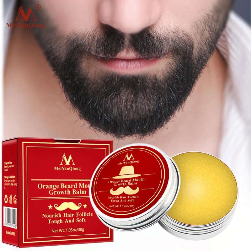 Men'S Grooming Wax - 天然オレンジの有機あごひげオイル,バーム,脱毛製品,リーブインコンディショナー,あごひげの成長,ヘルスケア