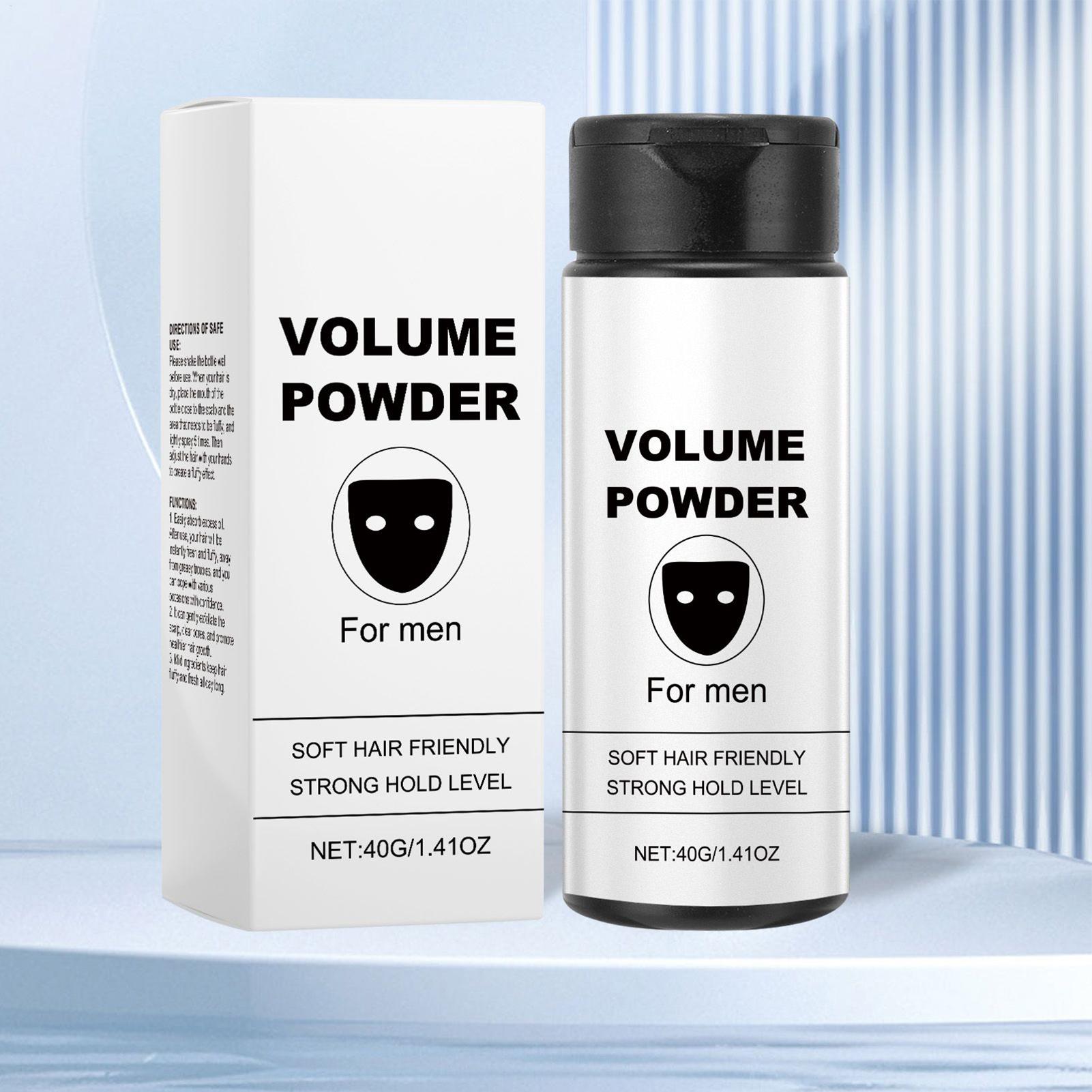 Men'S Grooming Wax - 男性用ヘアテクスチャパウダー 簡単に塗布できるボリュームアップスタイリングパウダー 自然な見た目を実現 ポータブルヘアスタイルボリュームアップ 優しいグルーミングツール