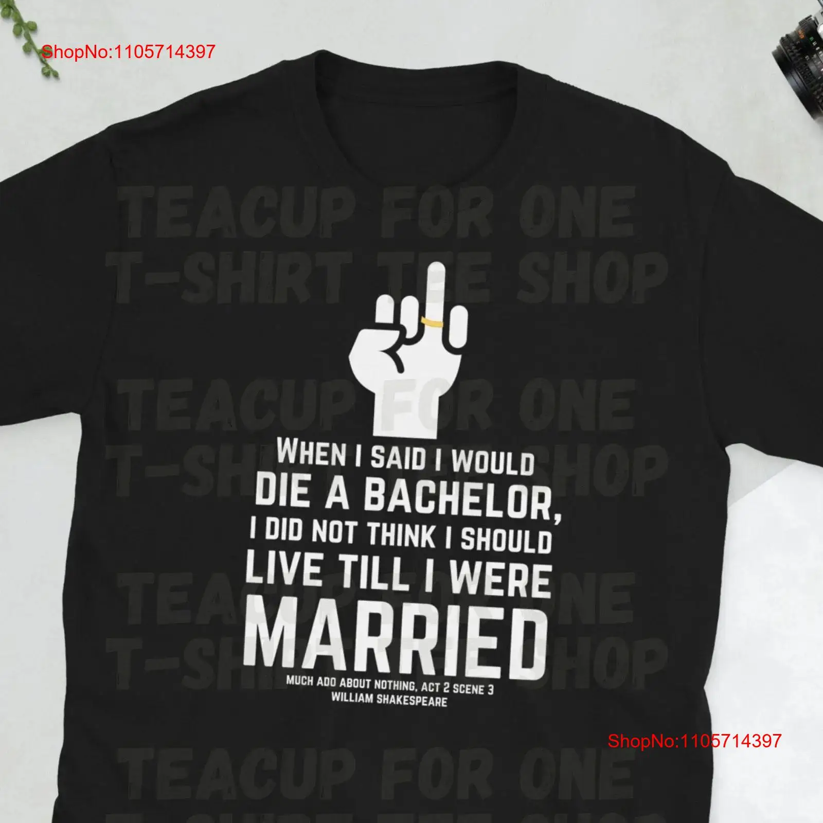Men'S Grooming Quotes - Much Ado About Nothing Inspired Tシャツ