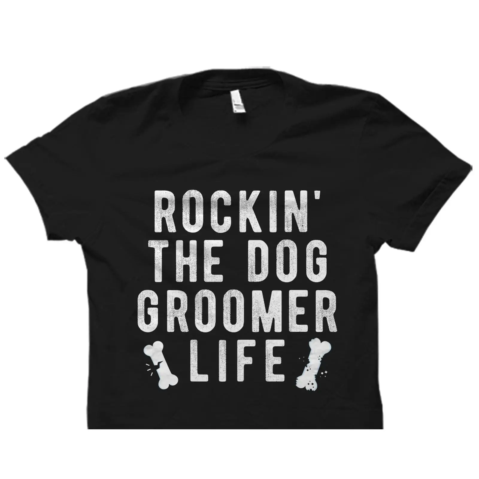 Men'S Grooming Quotes - 犬のグルーマーの仕事の面白さを表現したTシャツ ペットグルーミング カジュアル ヴィンテージ ウォッシュド デザイナーズウェア