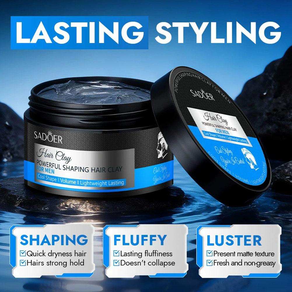 100g メンズヘアスタイリングクレイ 強力ホールド マット - Men'S Grooming Wax のレビューと価格