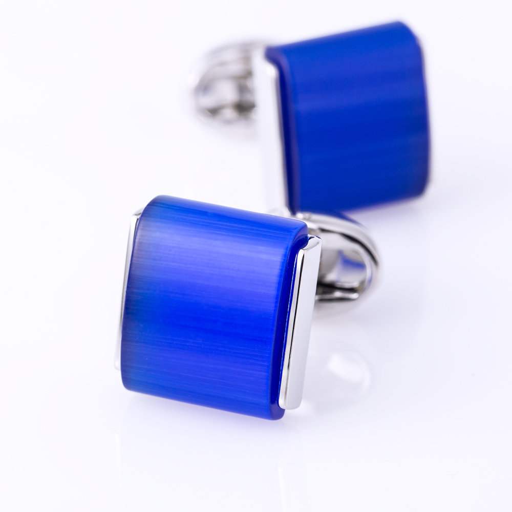 Kflk-男性用の青いボタンが付いた高級シャツカフリンクス, - Mens Grooming Brand のレビューと価格