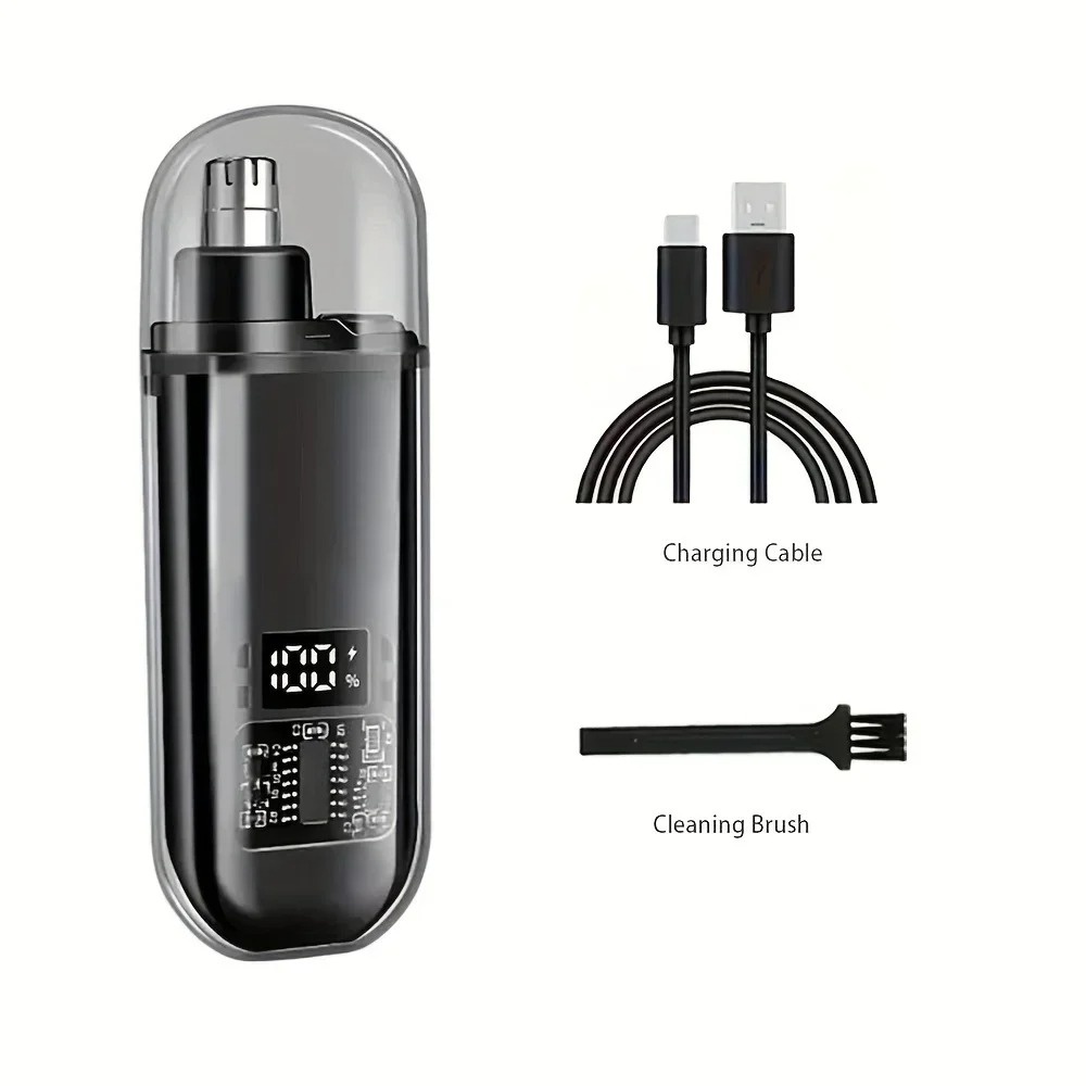 電動ミニ鼻毛耳毛トリマー コンパクト ポータブル USB C - Men'S Grooming Facial のレビューと価格