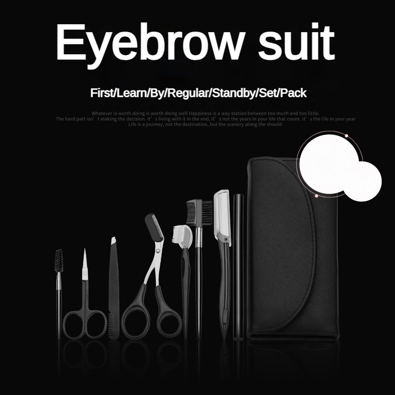8点入り眉毛グルーミングキット、眉毛シェイパー、アイブロウペ - Men'S Grooming Set Gift のレビューと価格