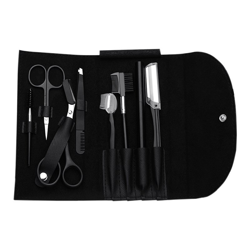8点入り眉毛グルーミングキット、眉毛シェイパー、アイブロウペ - Men'S Grooming Set Gift のレビューと価格