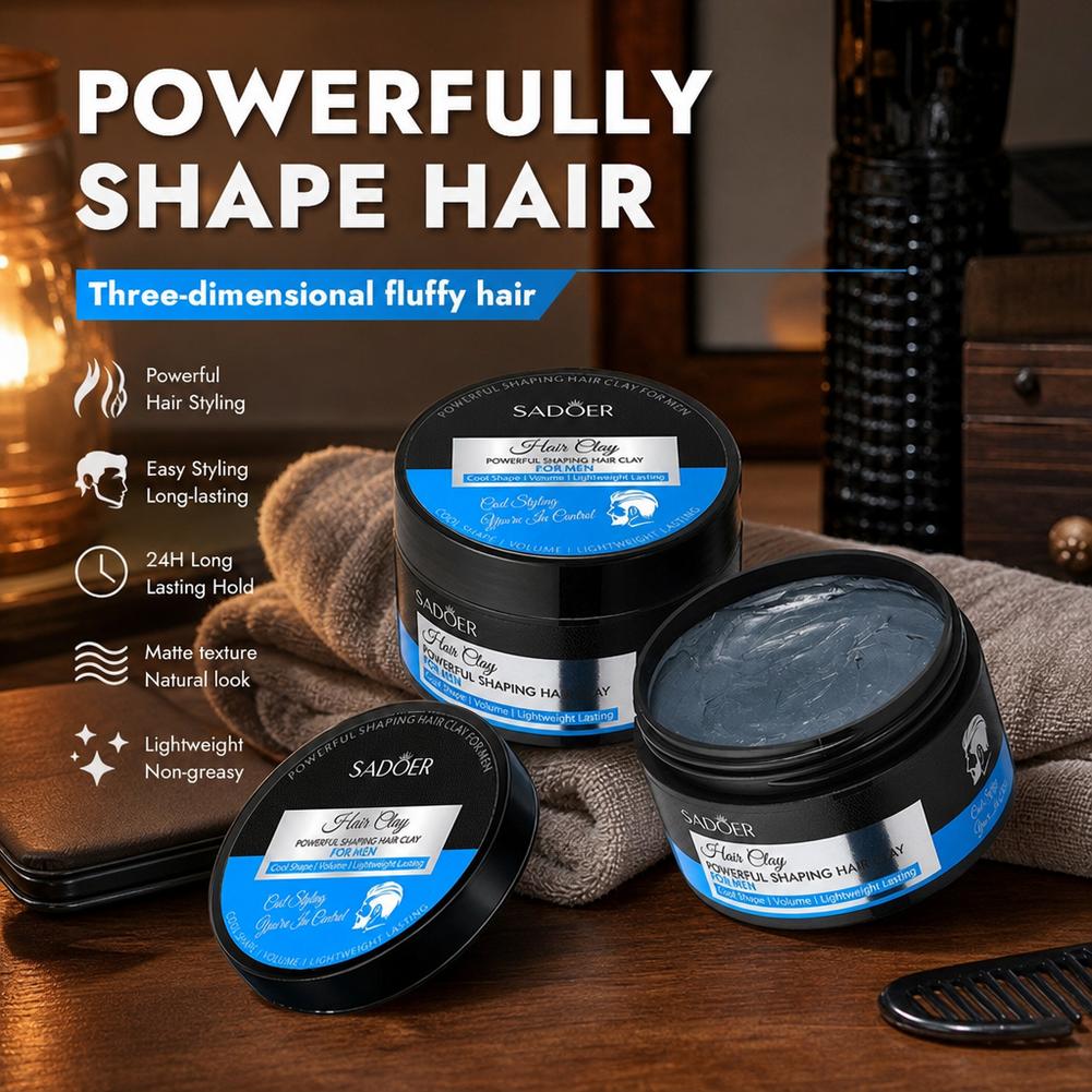 マットヘアスタイリングクレイ強力ホールド非脂っこいヘアワック - Men'S Grooming Wax のレビューと価格