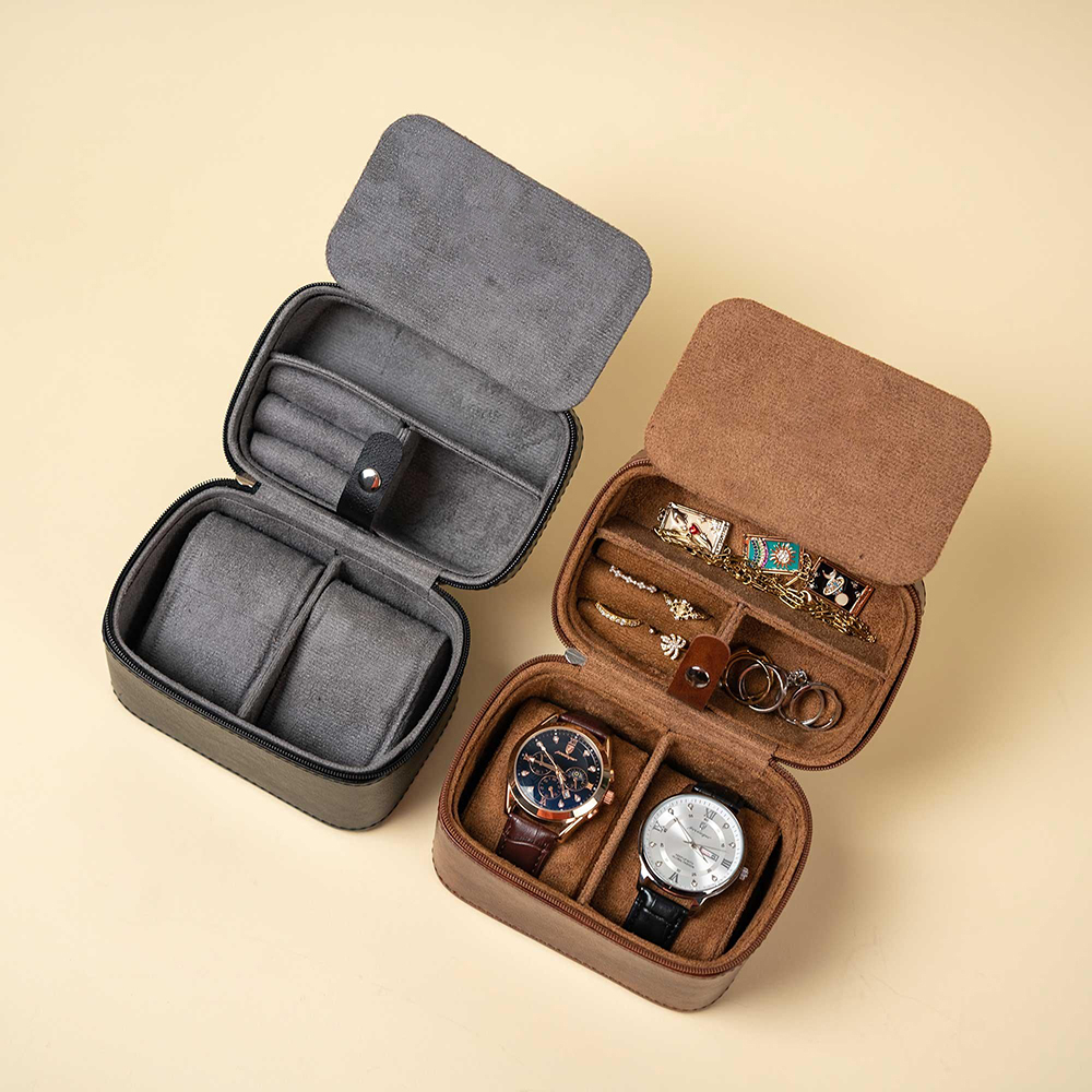 男性用パーソナライズウォッチボックス、トラベルジュエリーケー - Men'S Grooming Boxes のレビューと価格