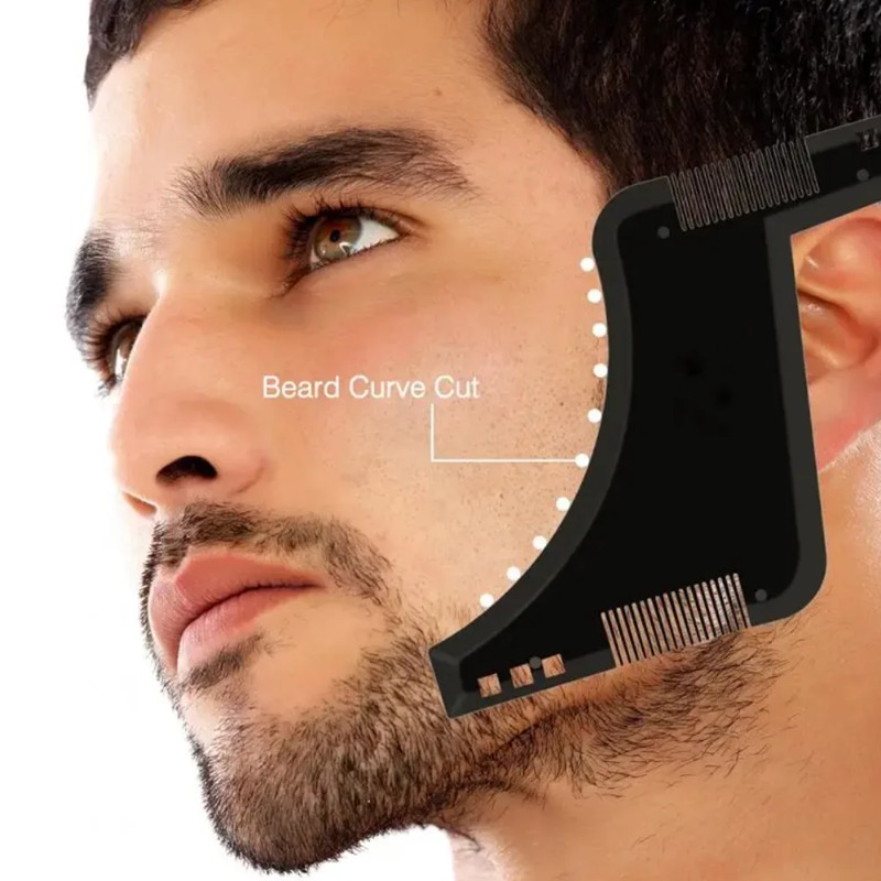 1個入り メンズ髭整形テンプレートコーム 軽量で柔軟なオール - Men'S Grooming Facial のレビューと価格
