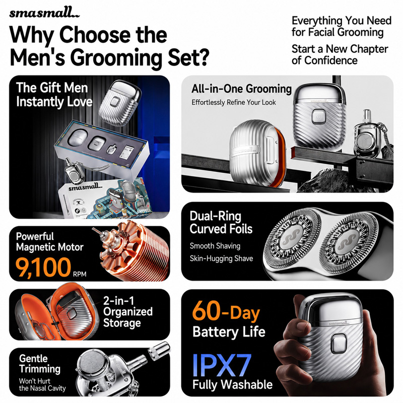 SMASMALL Matebox 3in1 ミニ電動シェーバ - Men'S Grooming Boxes のレビューと価格