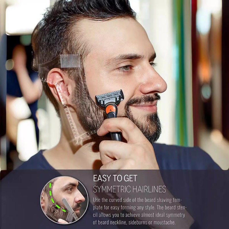 髭整形ツール 口ひげスタイリングテンプレート No.6 顔の - Men'S Grooming Facial のレビューと価格