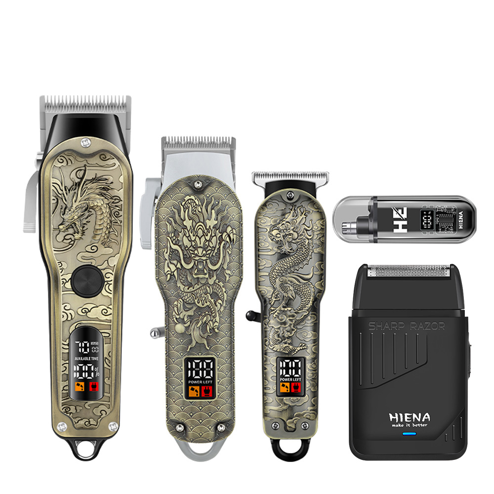 HIENA 5個入りプロフェッショナルヘアクリッパー メンズ - Men'S Grooming Set Gift のレビューと価格